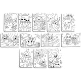 Undercover Art Hidden Pattern Coloring Activity Art Cards - Monster Aliens - 12 Cards