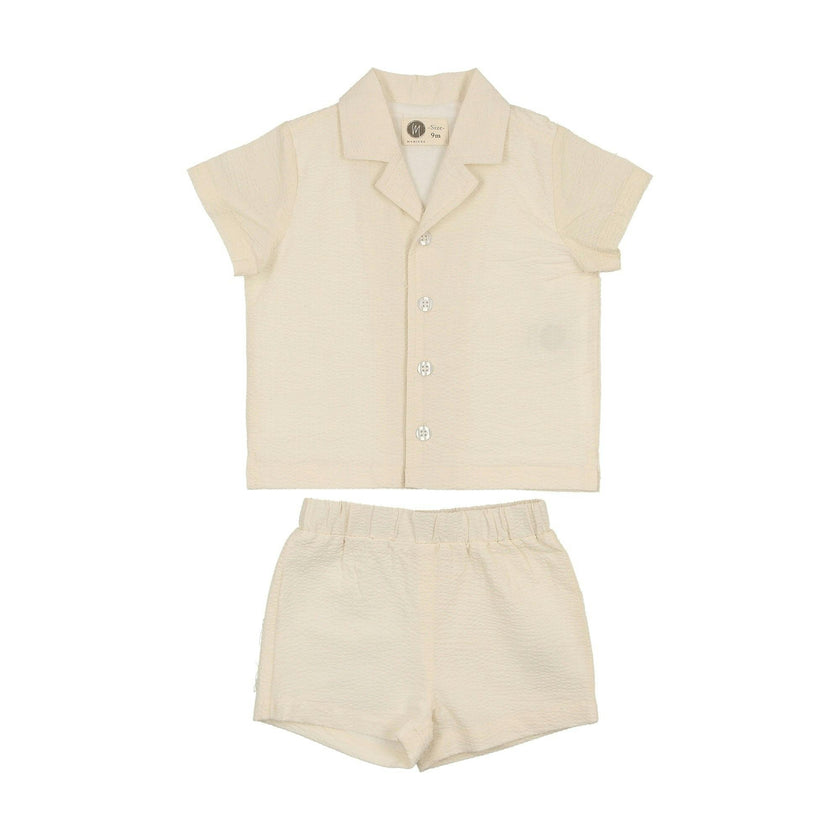 Textured Printed Boys 2Pc Set