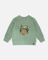 French Terry Sweatshirt Pale Green