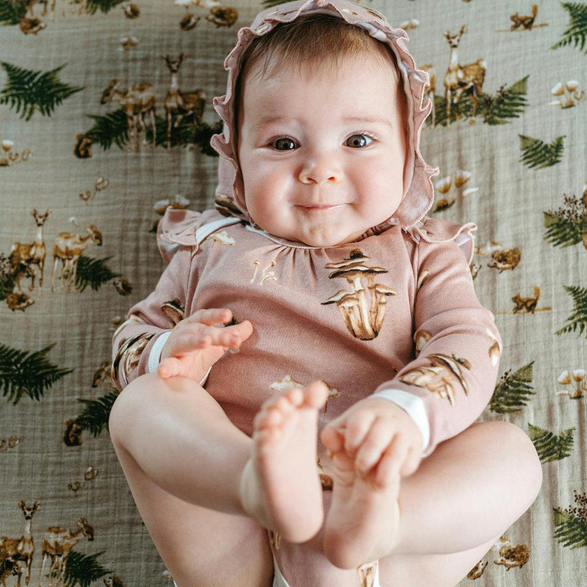 Mushroom Organic Cotton Bonnet