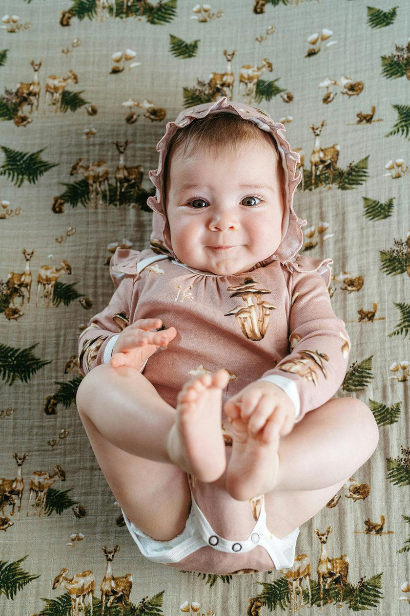 Mushroom Organic Cotton Bonnet