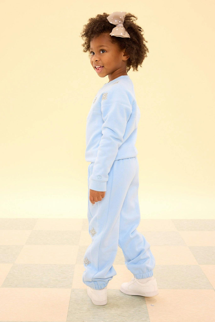 Mini Casey Jogger Sweatpants in Light Blue
