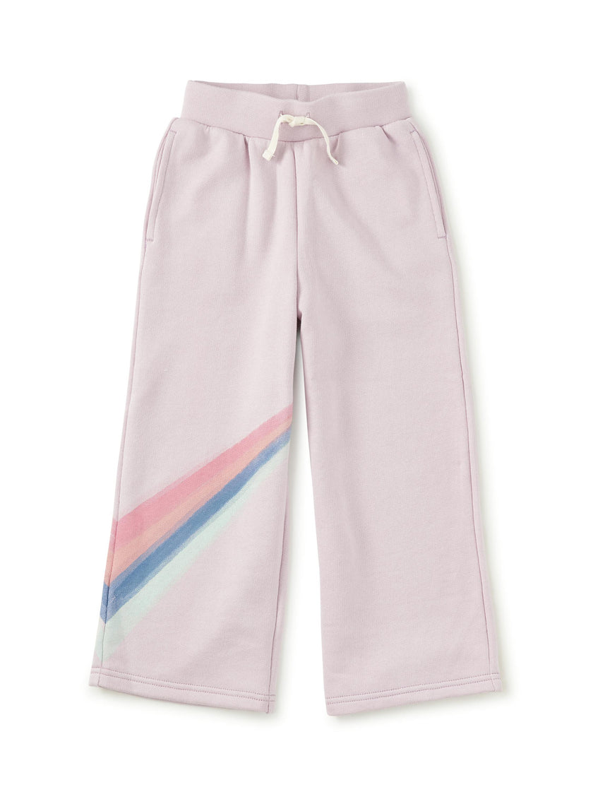 Wide Leg French Terry Pants, Urchin Purple