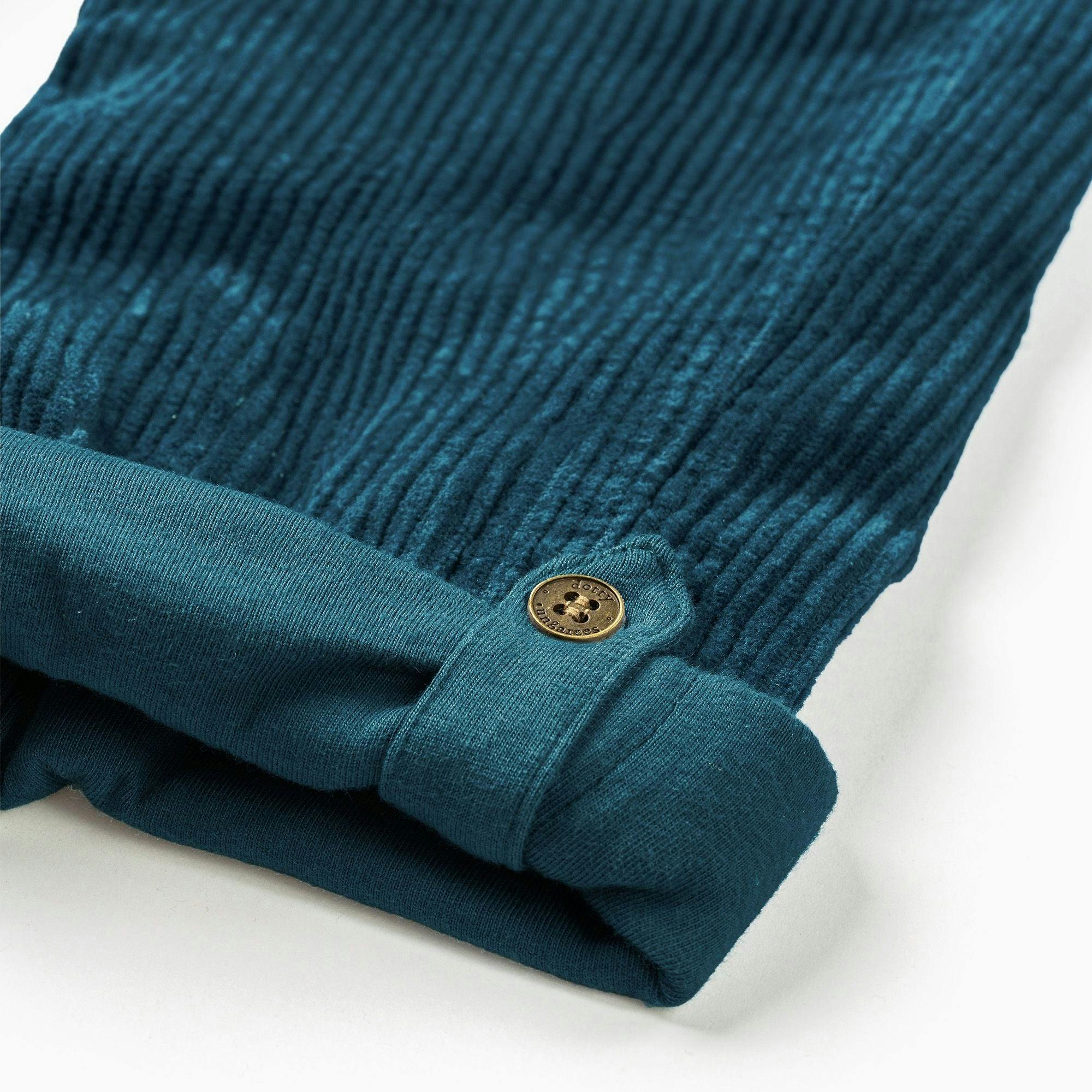 Evergreen Chunky Cord Overalls