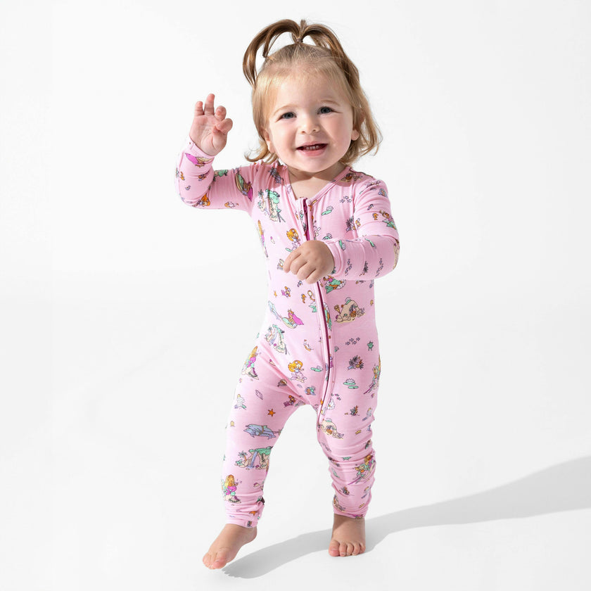 Mermaid Lagoon Bamboo Convertible Footie