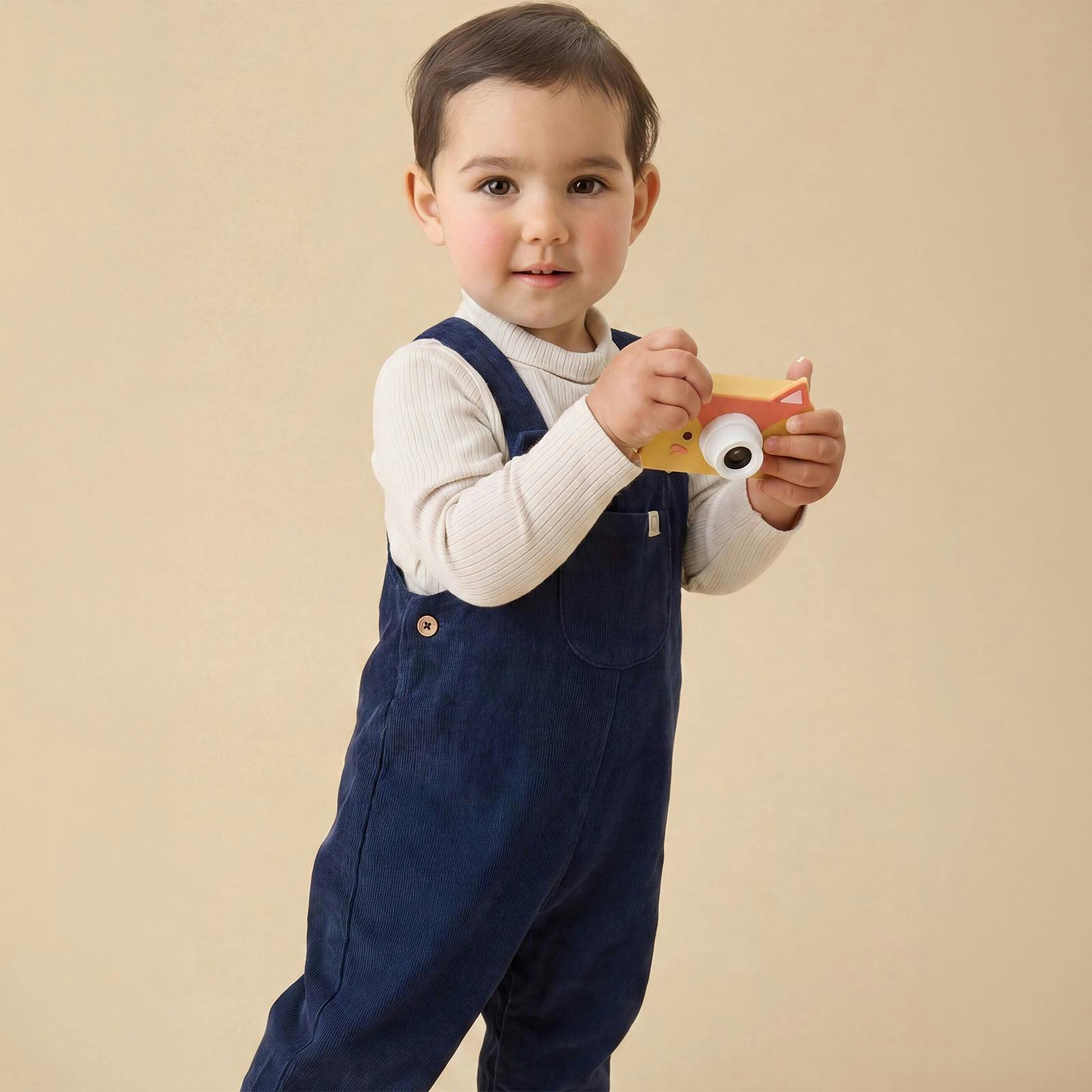 Navy Corduroy Overalls