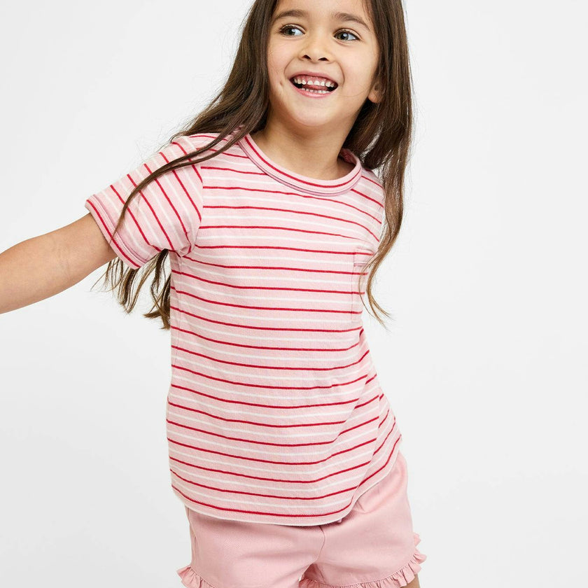 Willie T-Shirt, Petal Mini Stripe