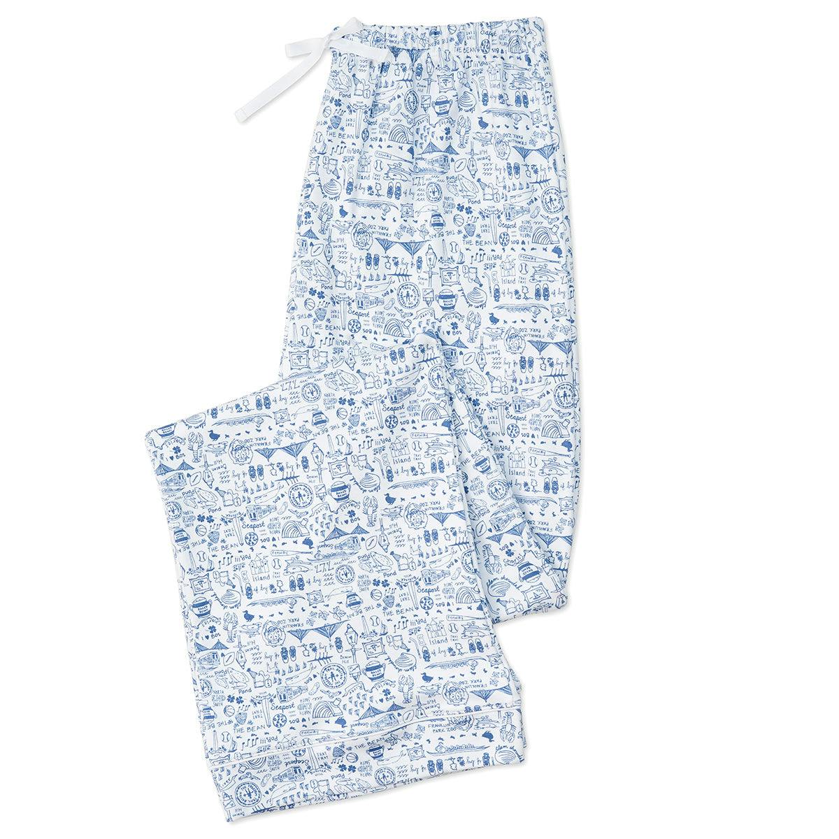 Chicago Women's Button Front Long Pajama Set