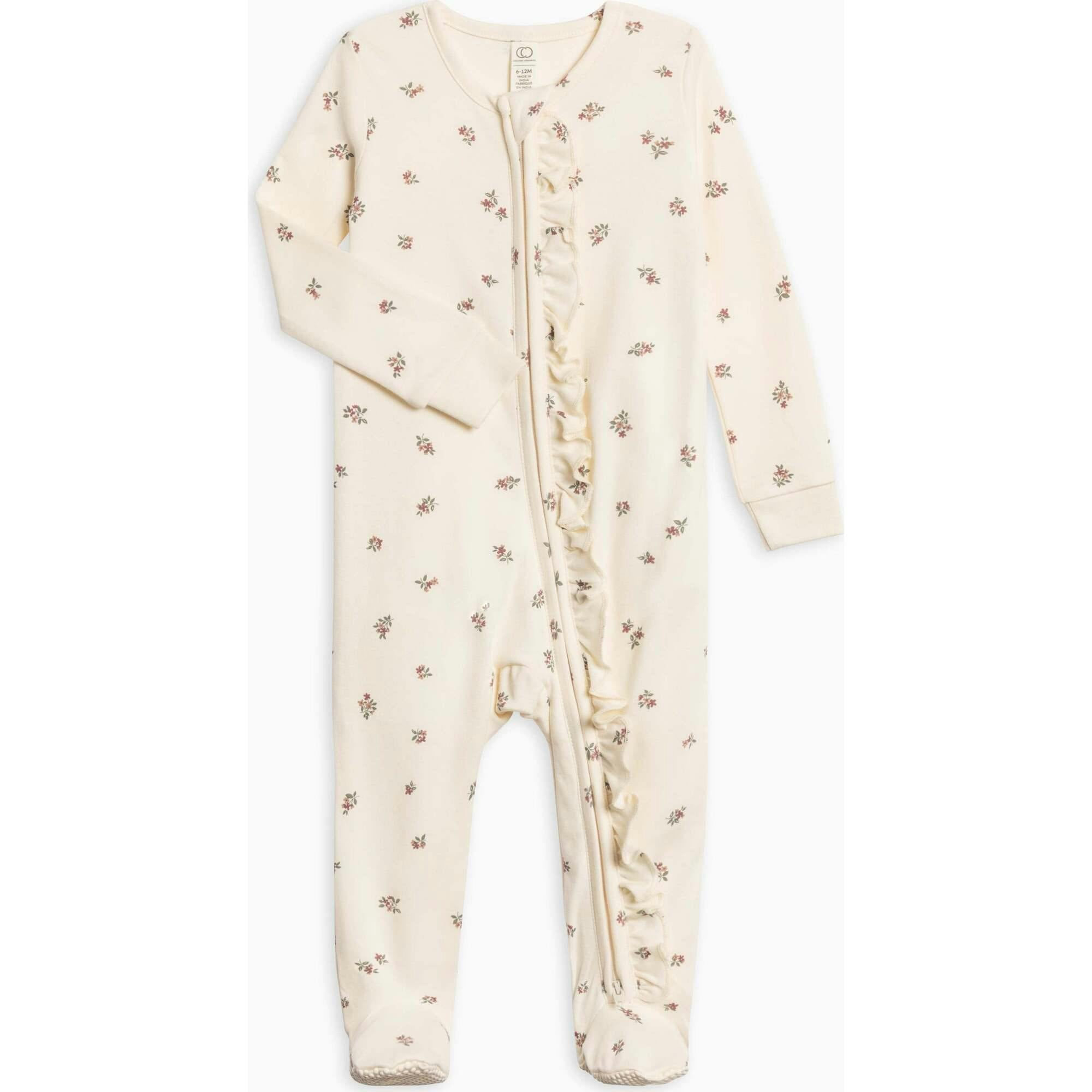 Neve Ruffle Zipper Footie