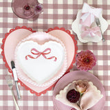 Scalloped Heart Paper Placemats