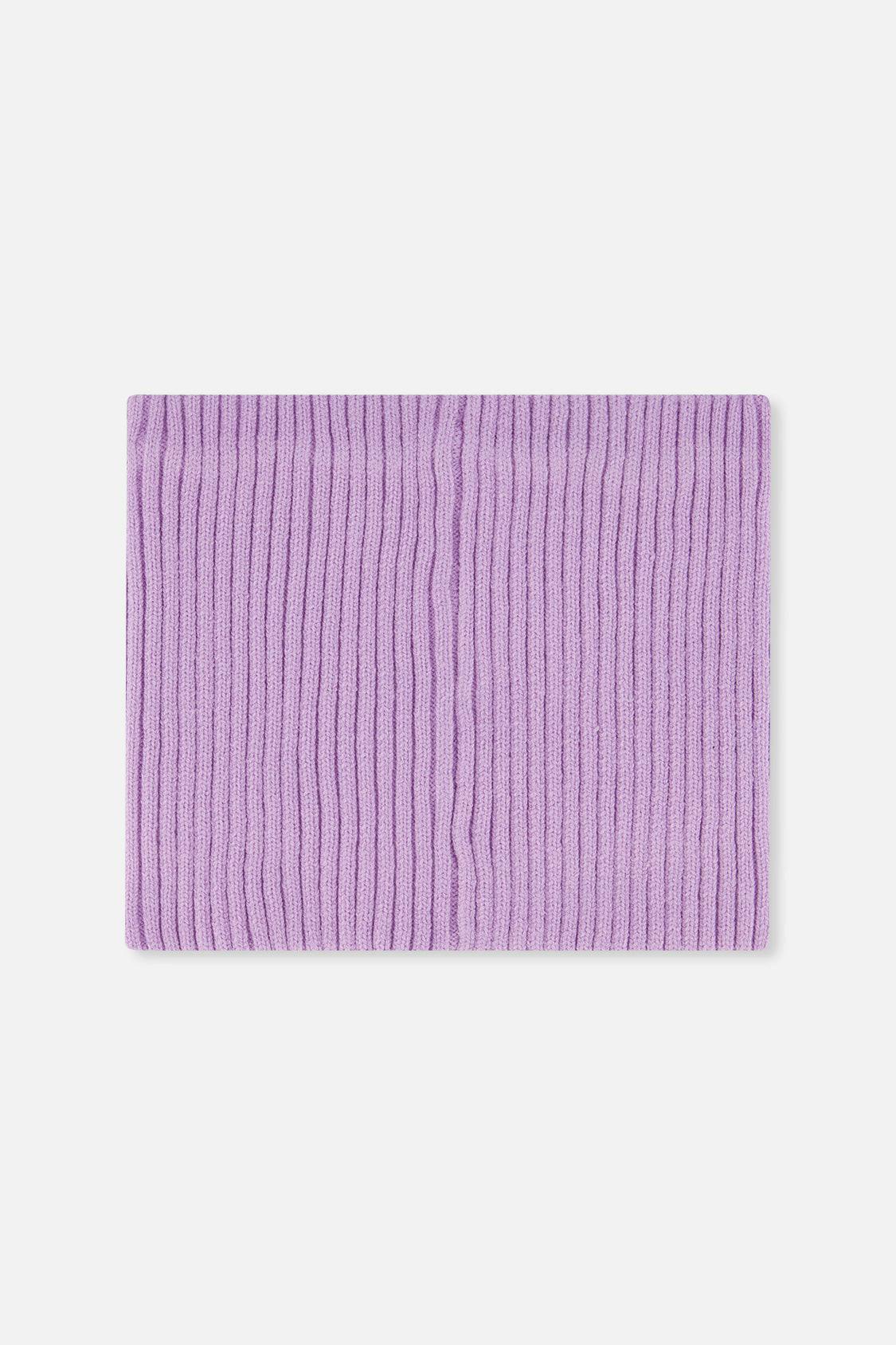 Ribbed Knit Neckwarmer Lavender