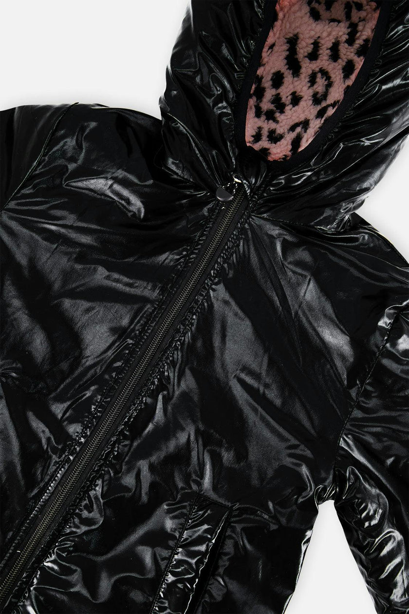 Reversible Mid-Season Jacket Pink And Black