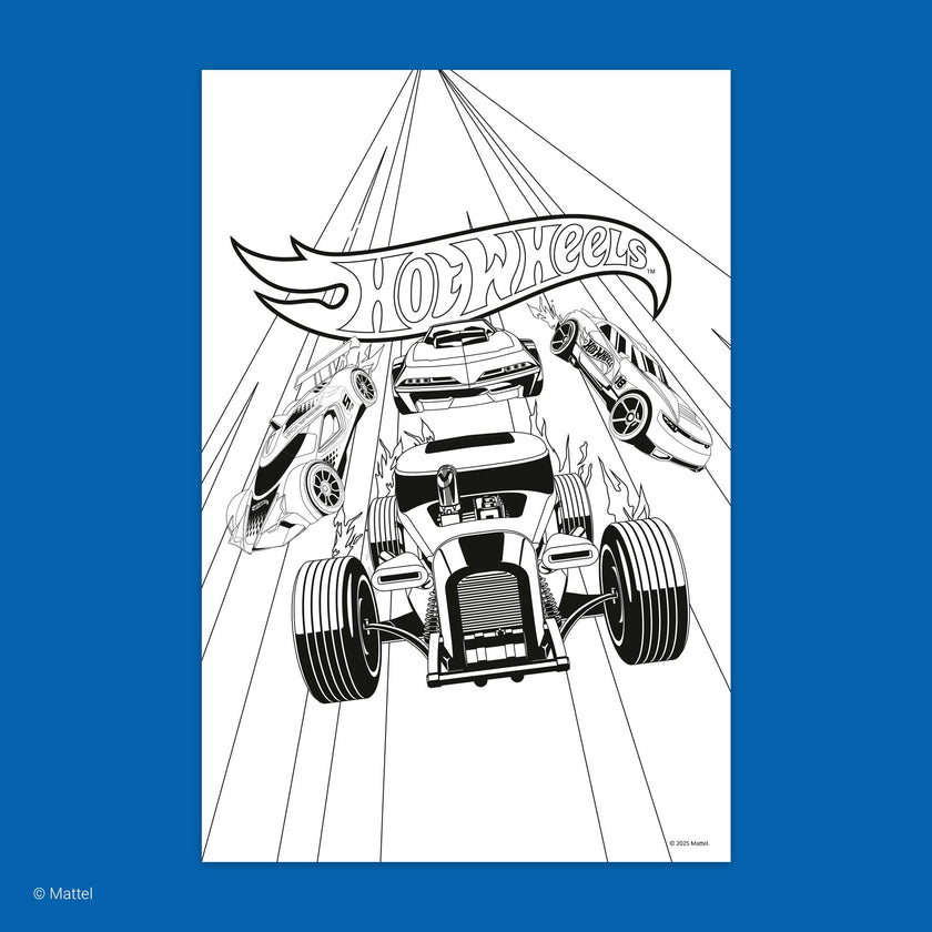 Color & Sticker Fun: Hot Wheels
