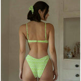 Lulu Print Zig-Zag Stitch Bikini Bottom