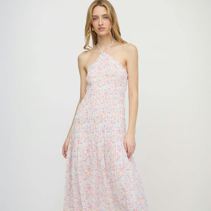 The Lenora Beach Dress - Camo Fish