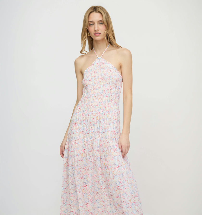 The Lenora Beach Dress - Camo Fish