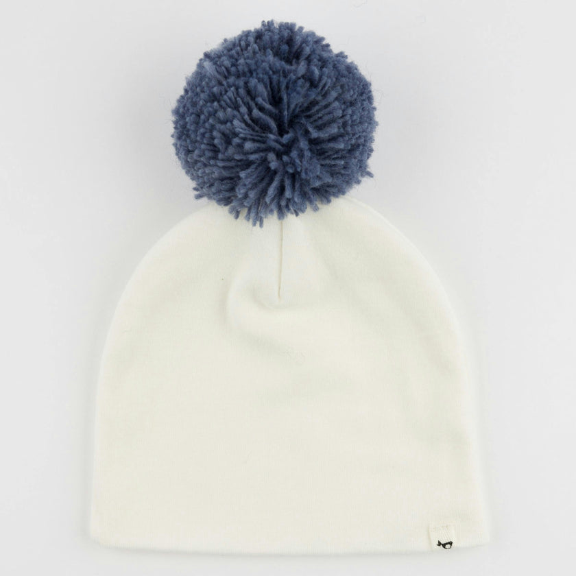 Denim Pom Hat