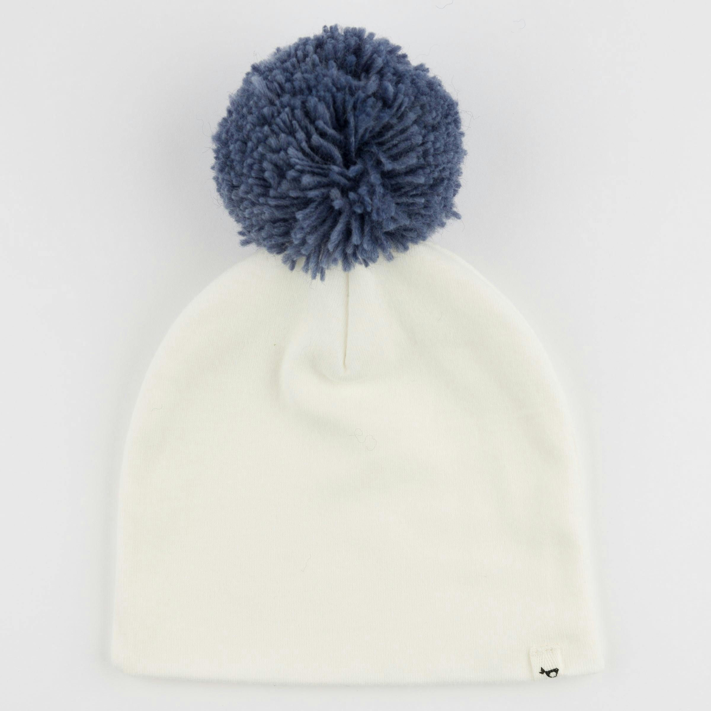 Denim Pom Hat