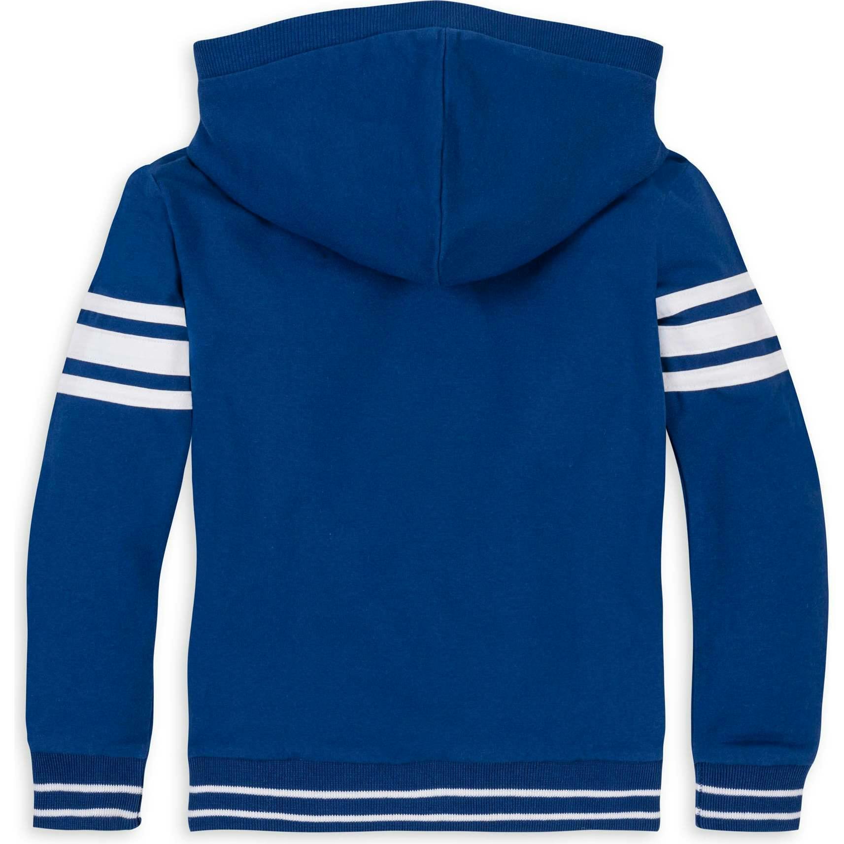Organic French Terry Kanga Hoodie, Blue