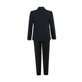 Navy Mason Single‑Button Blazer Suit Set