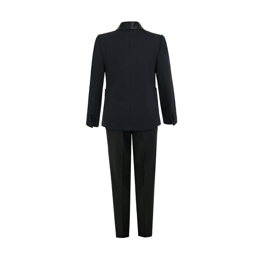 Navy Mason Single‑Button Blazer Suit Set