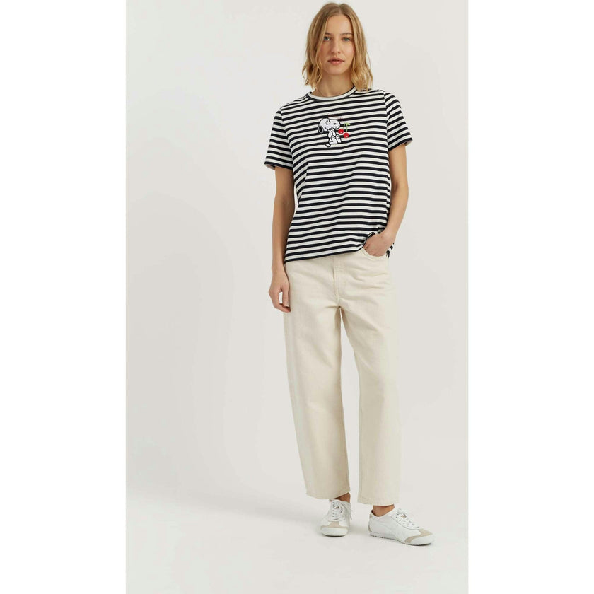Cotton Snoopy Breton Cherry T-Shirt