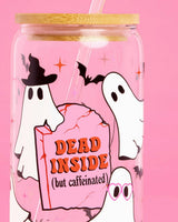 Halloween Ghost Tumbler - glass cup set