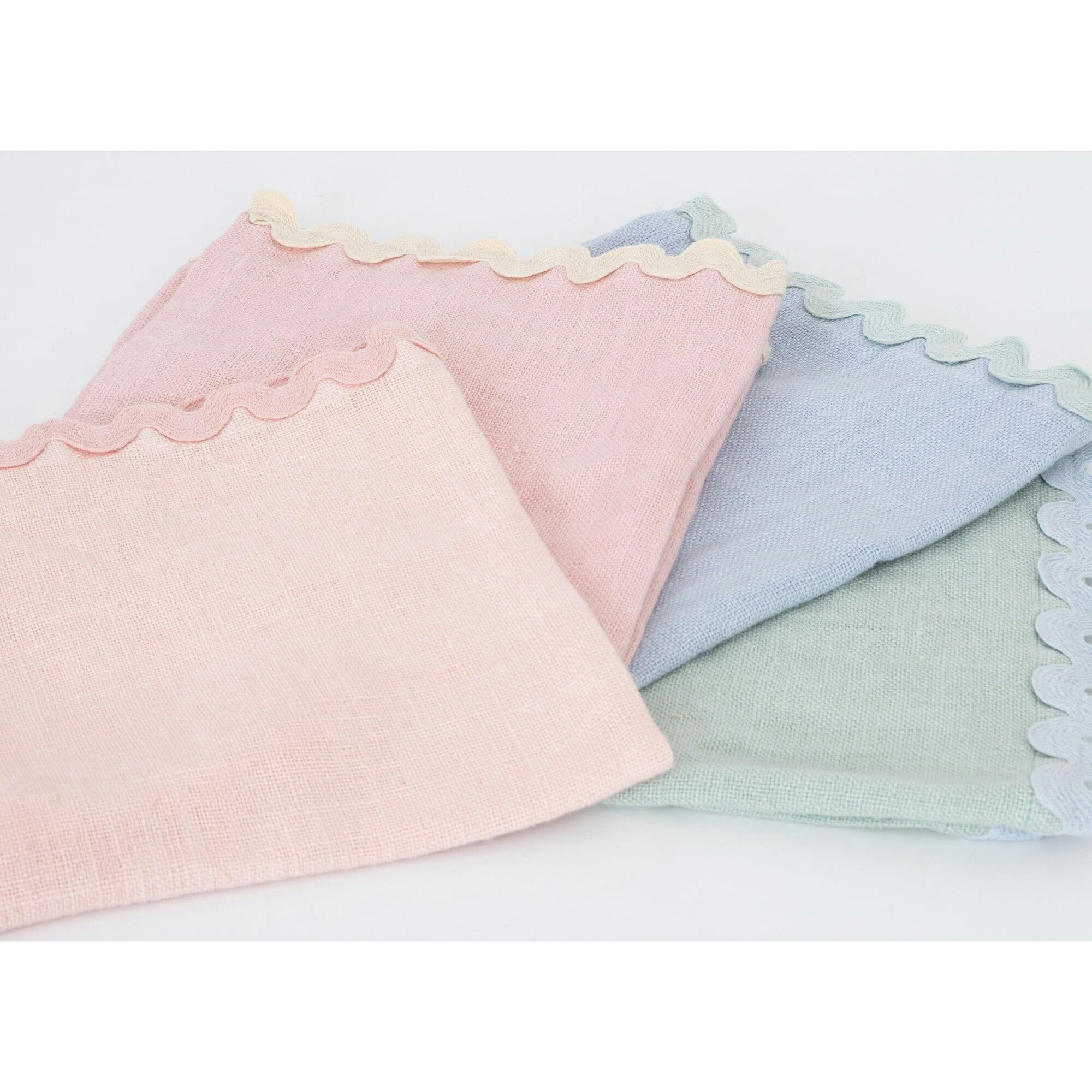Pastel Ricrac Fabric Napkins