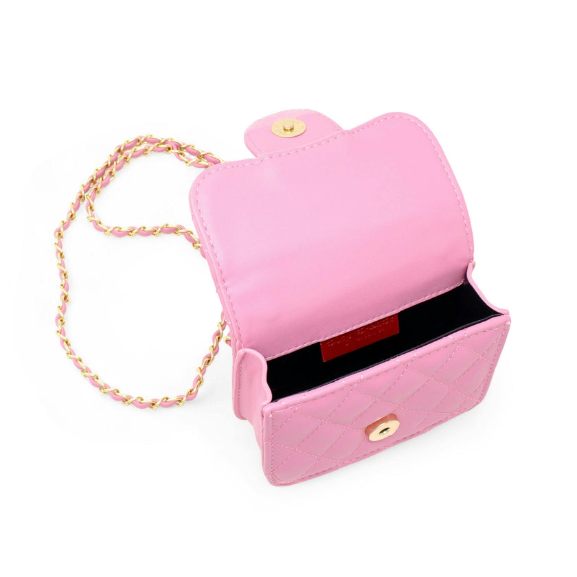 Tiny Quilted Ballet Charm Handbag