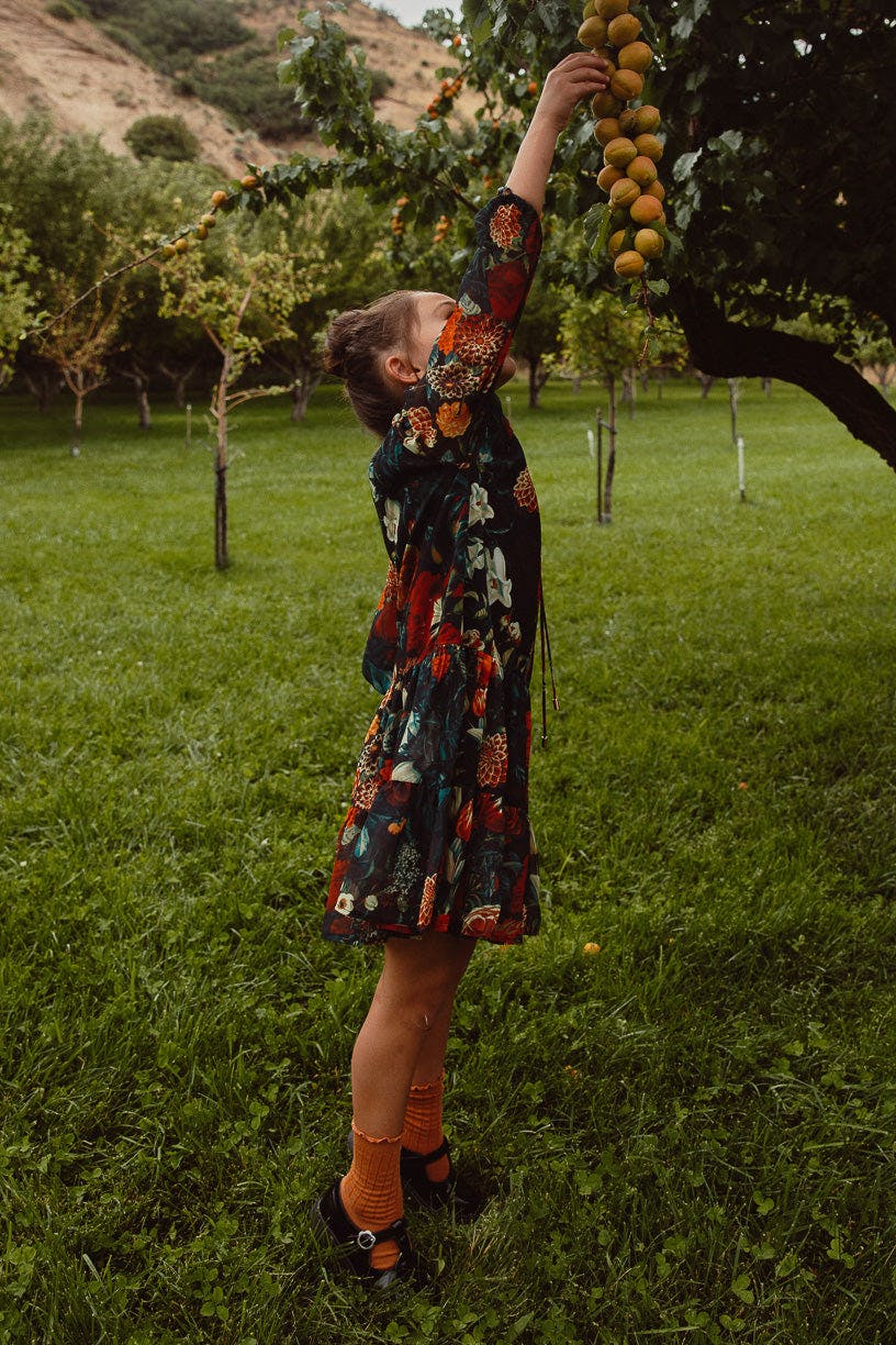 Mini Imogen Dress in Moody Floral