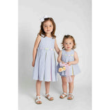 Multicolor Seersucker Dress & Bloomer