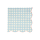 Set of 12 Gingham Large Napkins