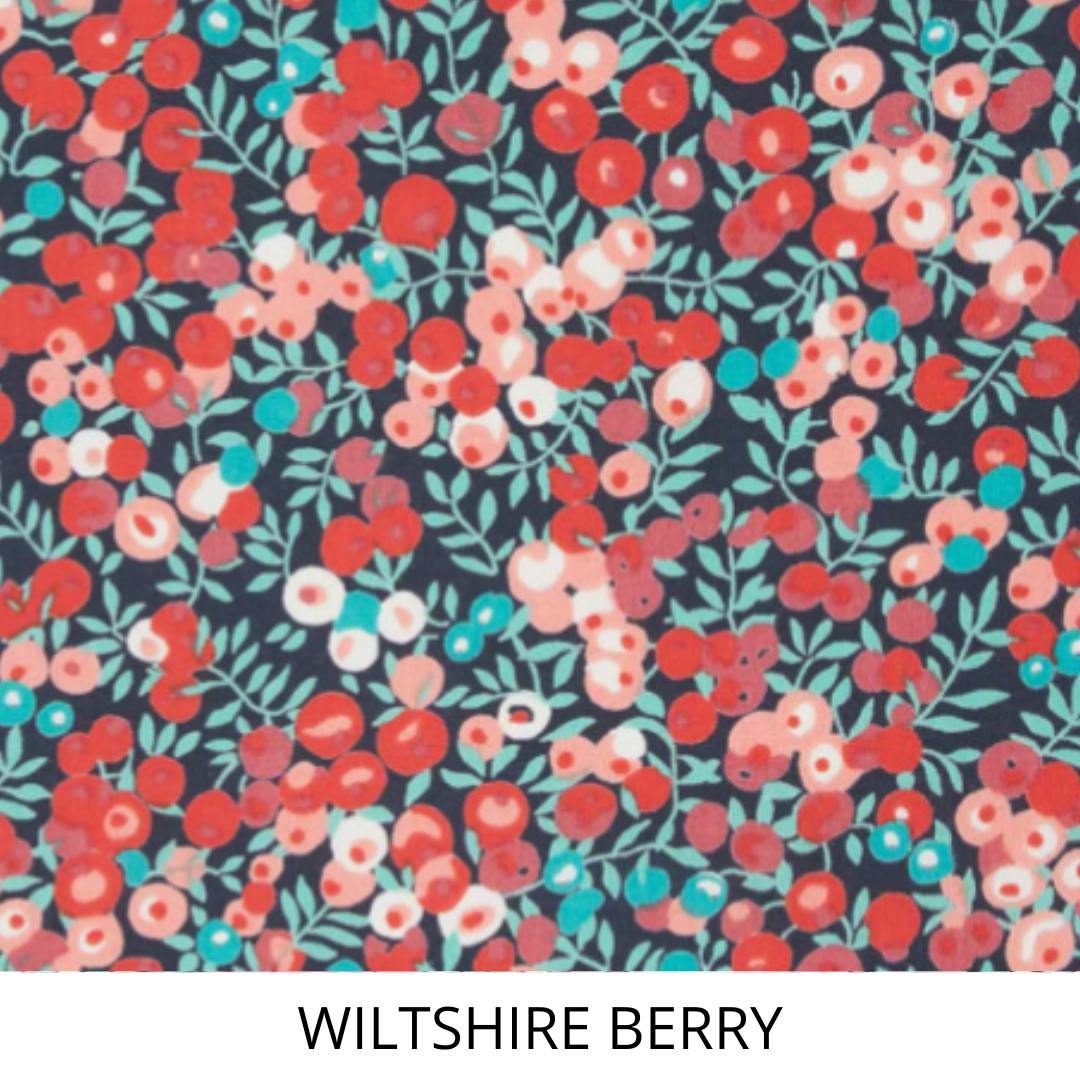 Liberty Of London Christmas Scallop Baby Dribble Bib - Wiltshire Berry