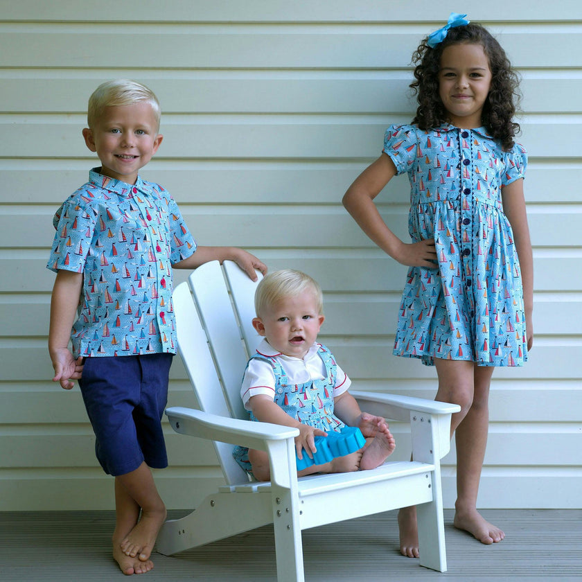 Sailboat Bubble and Shirt Set