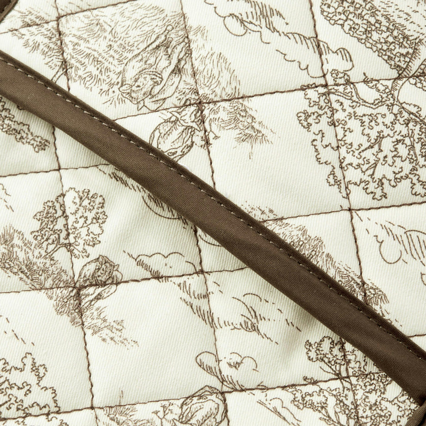 Country Toile Double Oven Mitt