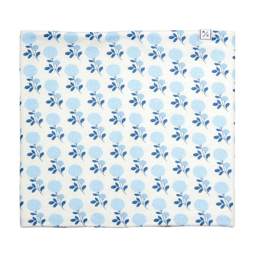 Blue Hydrangea Fleece Lined Neck Warmer