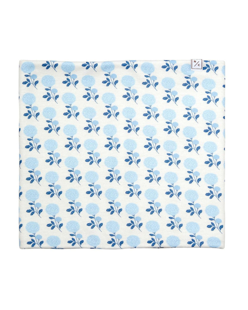 Blue Hydrangea Fleece Lined Neck Warmer