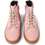 Kids Kiddo Textile Lace-Up Ankle Boots, Pink