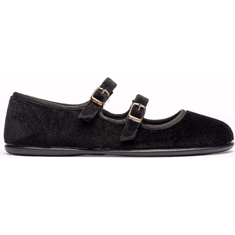 Zahia Velvet Mary Janes