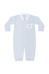 Blue Rocking Horse Embroidered Converter Gown