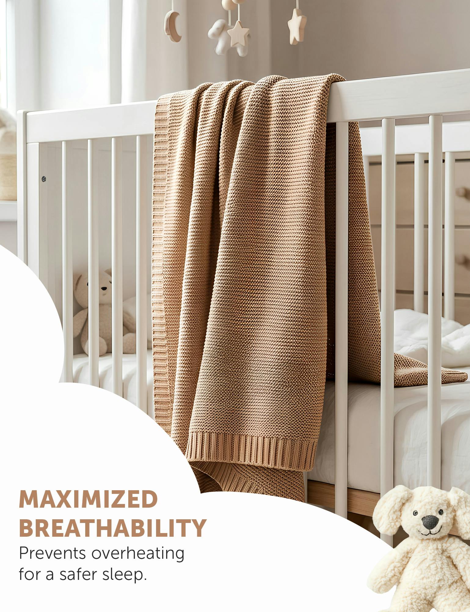 Soft Cotton Bubble-Knit Baby Stroller Blanket