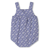 Blue Patterned All In One Hat Set