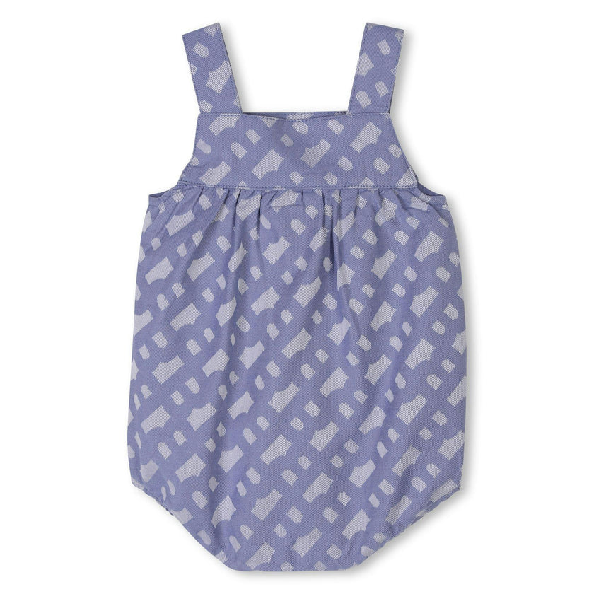 Blue Patterned All In One Hat Set