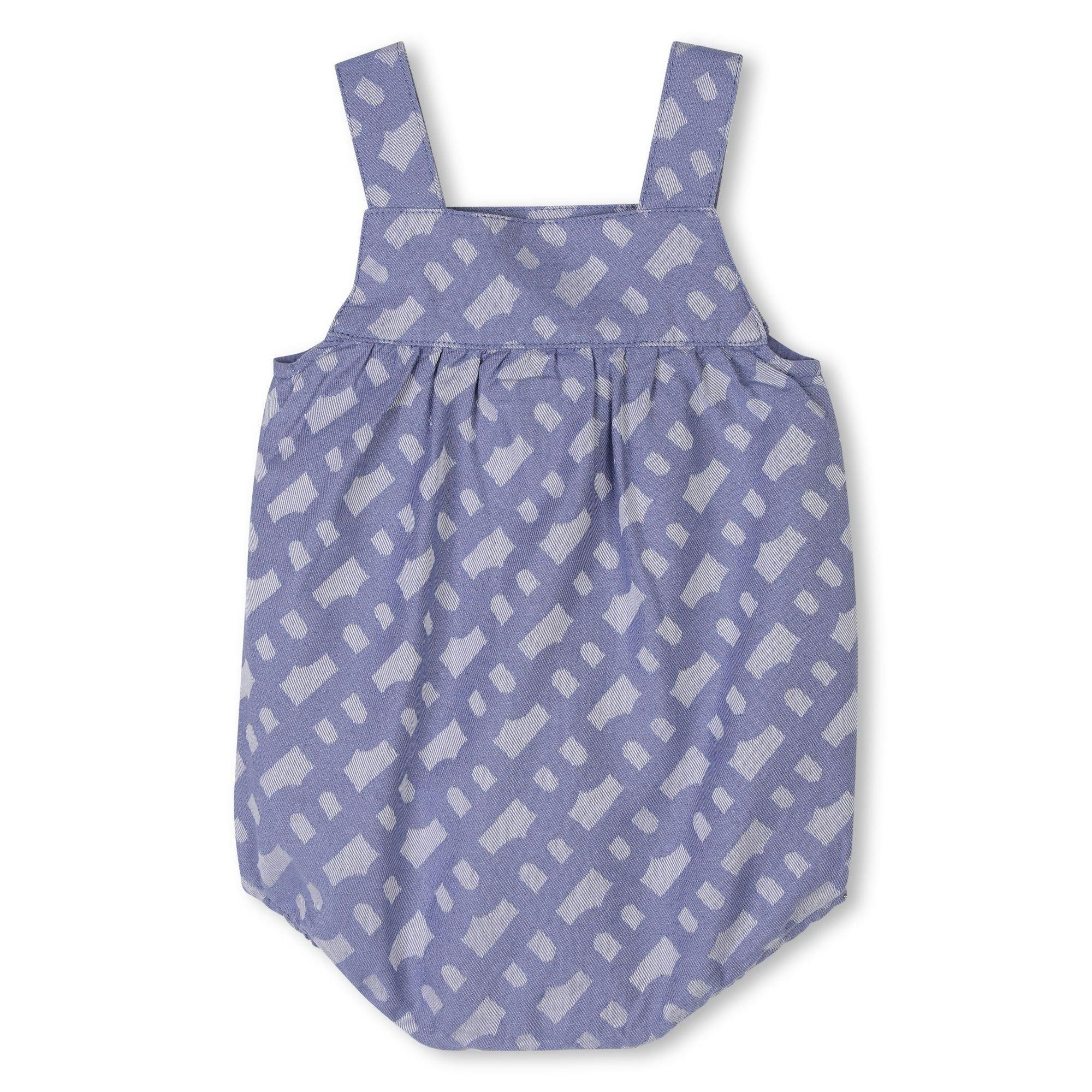 Blue Patterned All In One Hat Set