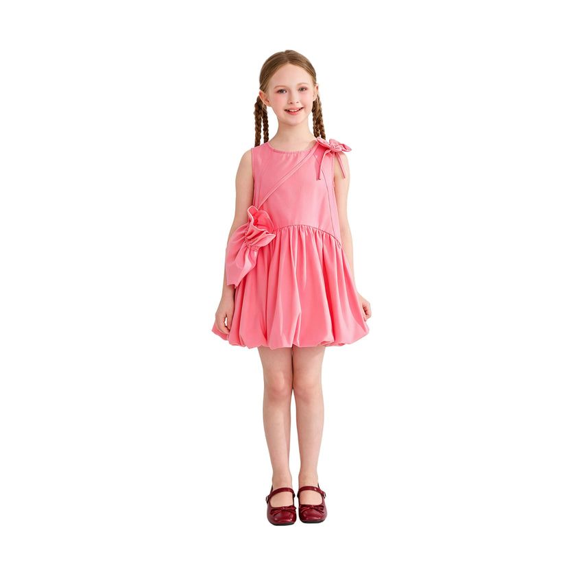 Pink Asteria Bow Accent Dress