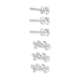 Crystal Whisper Hair Pin Trio