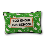 Too Ghoul Needlepoint Pillow