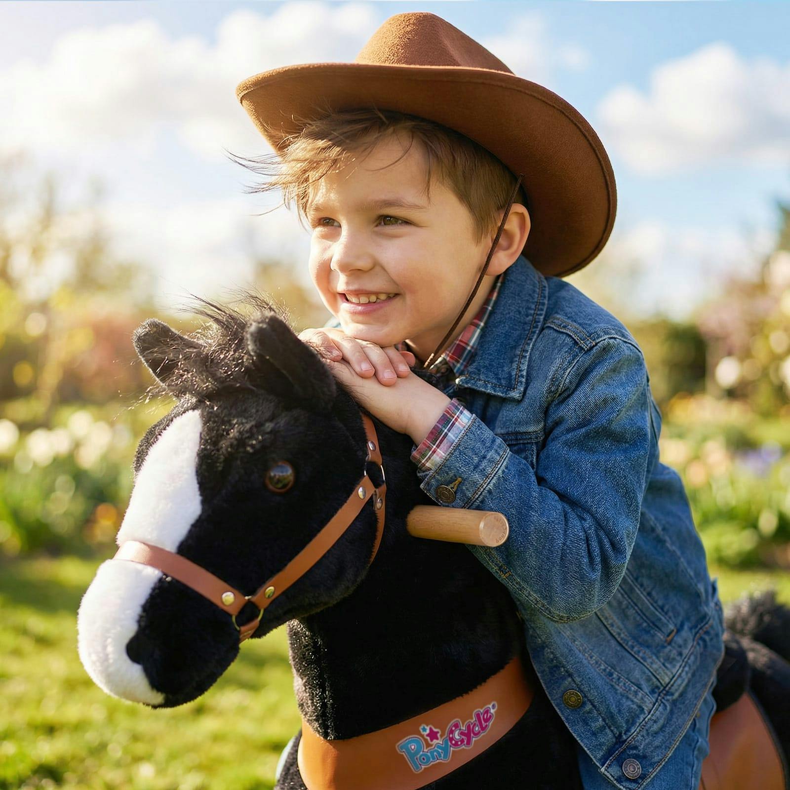 Model U® Horse Ride-On Toy Age 7+ – Black – Maisonette