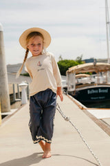 Embroidered Top in Le Bateau