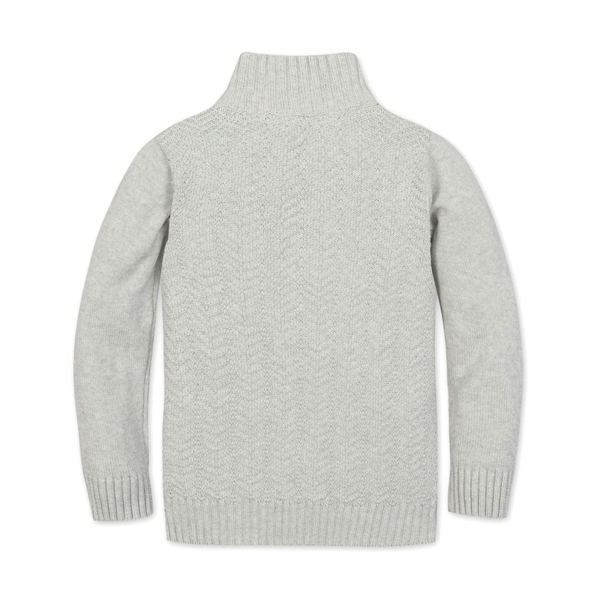 Organic Half Zip Cable Sweater